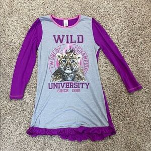 Kids' Purple and Gray Nightgown